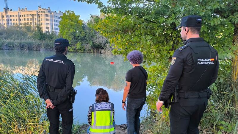 Operativo junto al río Carrión en el Segundo Sotillo
